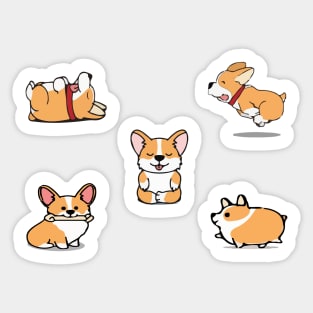 corgi puppies Sticker